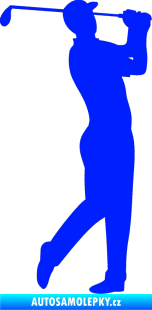 Samolepka Golfista 001 pravá modrá dynamic