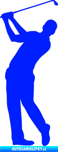 Samolepka Golfista 002 levá modrá dynamic