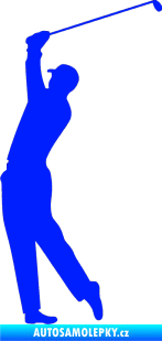 Samolepka Golfista 003 levá modrá dynamic