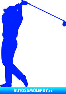 Samolepka Golfista 004 levá modrá dynamic