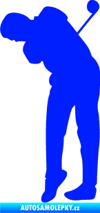 Samolepka Golfista 013 levá modrá dynamic