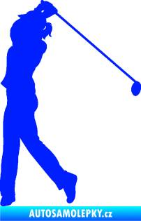 Samolepka Golfistka 013 levá modrá dynamic