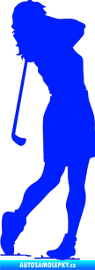 Samolepka Golfistka 015 levá modrá dynamic