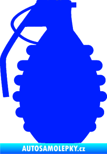 Samolepka Granát 002 levá modrá dynamic