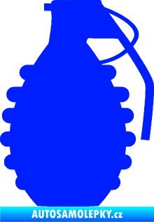 Samolepka Granát 002 pravá modrá dynamic