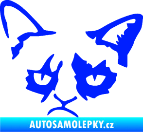 Samolepka Grumpy cat 001 levá modrá dynamic
