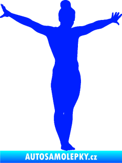 Samolepka Gymnastka 002 pravá modrá dynamic