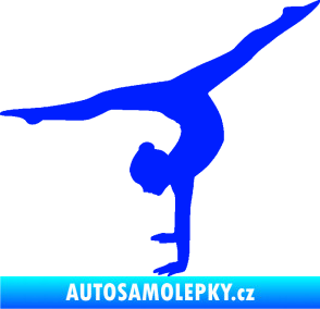 Samolepka Gymnastka 005 levá modrá dynamic