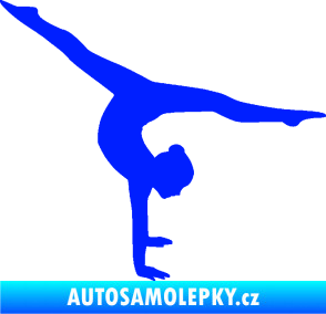 Samolepka Gymnastka 005 pravá modrá dynamic