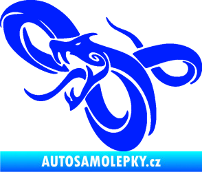 Samolepka Had 001 levá zmije modrá dynamic