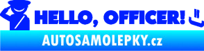 Samolepka Hello, Officer! modrá dynamic