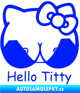Samolepka Hello Titty modrá dynamic