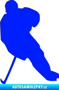 Samolepka Hokejista 003 levá modrá dynamic