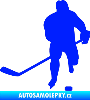 Samolepka Hokejista 008 levá modrá dynamic