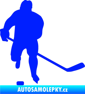 Samolepka Hokejista 008 pravá modrá dynamic