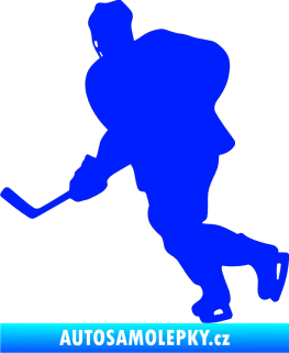Samolepka Hokejista 009 levá modrá dynamic