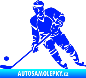 Samolepka Hokejista 027 levá modrá dynamic