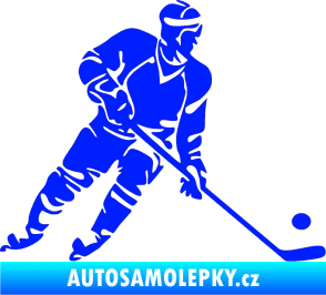 Samolepka Hokejista 027 pravá modrá dynamic