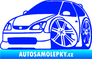 Samolepka Honda Civic karikatura levá modrá dynamic