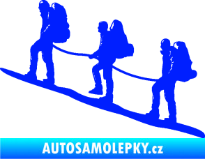 Samolepka Horolezci levá modrá dynamic