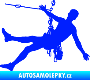 Samolepka Horolezec 002 pravá modrá dynamic