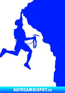Samolepka Horolezec 003 pravá modrá dynamic