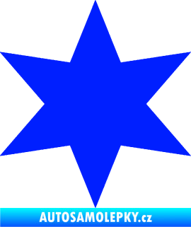Samolepka Hvězda 002 modrá dynamic