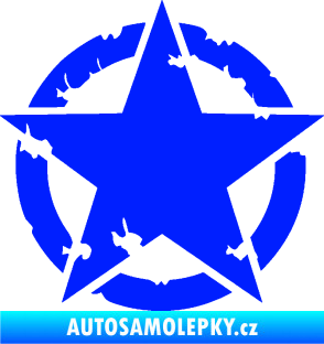 Samolepka Hvězda US Army 003 narušená modrá dynamic
