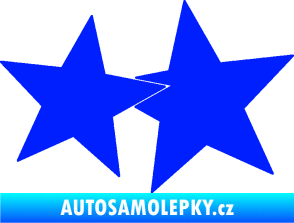 Samolepka Hvězdy 002 pravá spojené modrá dynamic