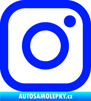 Samolepka Instagram logo modrá dynamic