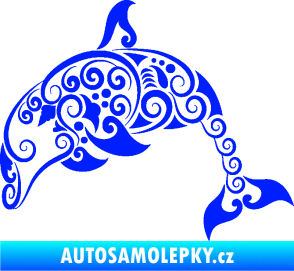 Samolepka Interiér 015 levá delfín modrá dynamic