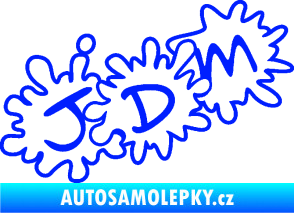 Samolepka JDM kaňky modrá dynamic