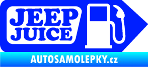 Samolepka Jeep juice symbol tankování modrá dynamic