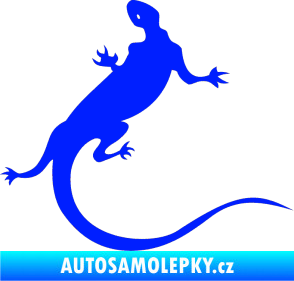 Samolepka Ještěrka 004 pravá modrá dynamic