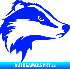 Samolepka Jezevec 002 pravá modrá dynamic