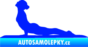 Samolepka Jóga 004 levá modrá dynamic