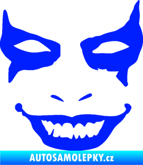 Samolepka Joker 004 tvář pravá modrá dynamic