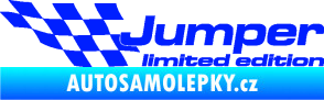 Samolepka Jumper limited edition levá modrá dynamic