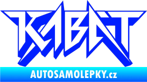 Samolepka Kabát 002 modrá dynamic