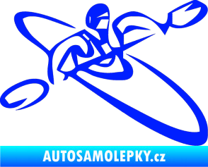 Samolepka Kajakář 001 pravá modrá dynamic