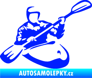 Samolepka Kajakář 004 pravá modrá dynamic