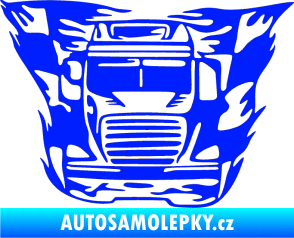Samolepka Kamion 001 nákladní auto modrá dynamic