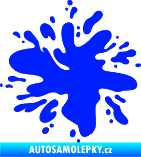 Samolepka Kaňka 005 levá hodně kapek modrá dynamic