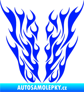 Samolepka Kapota 012 plameny modrá dynamic