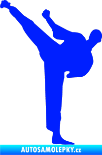 Samolepka Karate 001 levá modrá dynamic