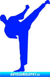 Samolepka Karate 001 pravá modrá dynamic