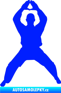 Samolepka Karate 003 levá modrá dynamic