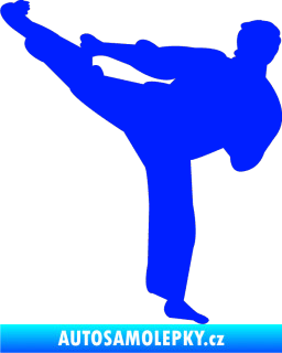 Samolepka Karate 008 levá modrá dynamic