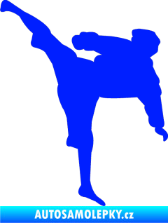 Samolepka Karate 009 levá modrá dynamic