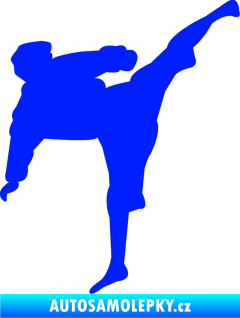 Samolepka Karate 009 pravá modrá dynamic